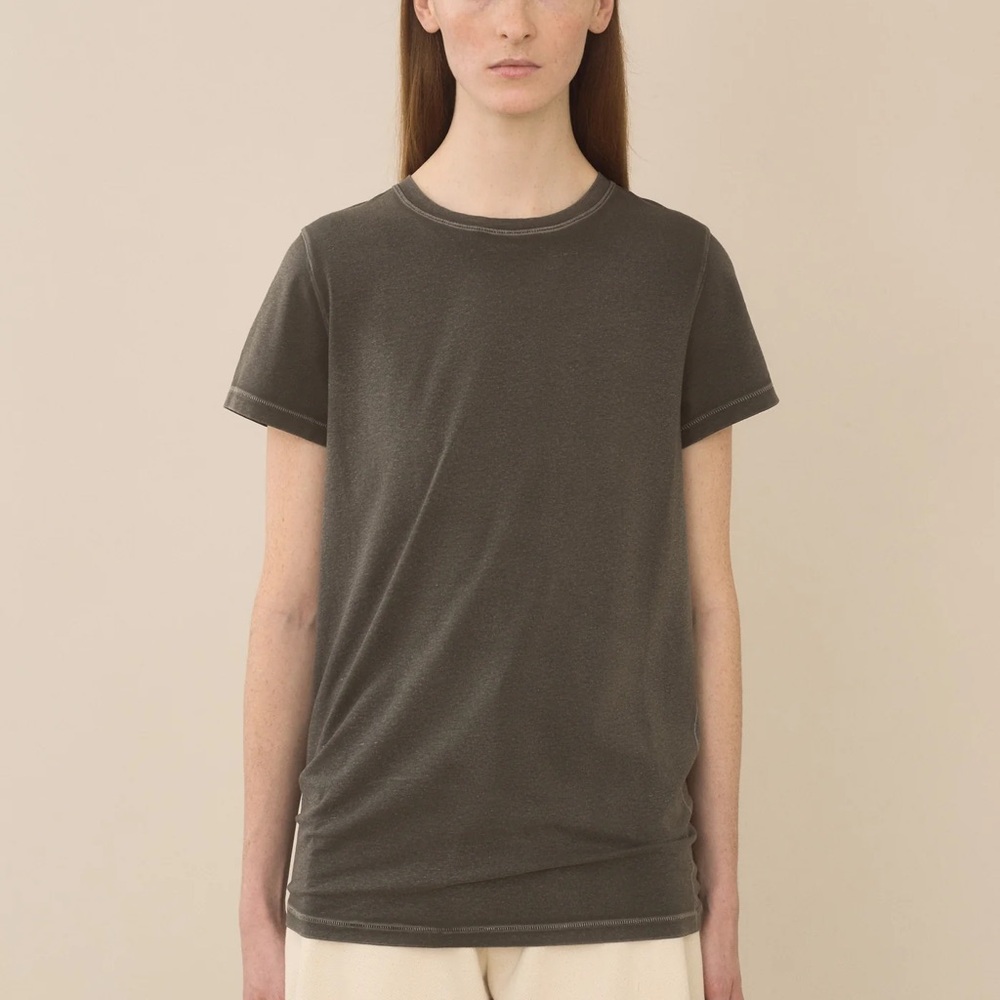 NWT Lauren Manoogian washed black Short Sleeve Tee